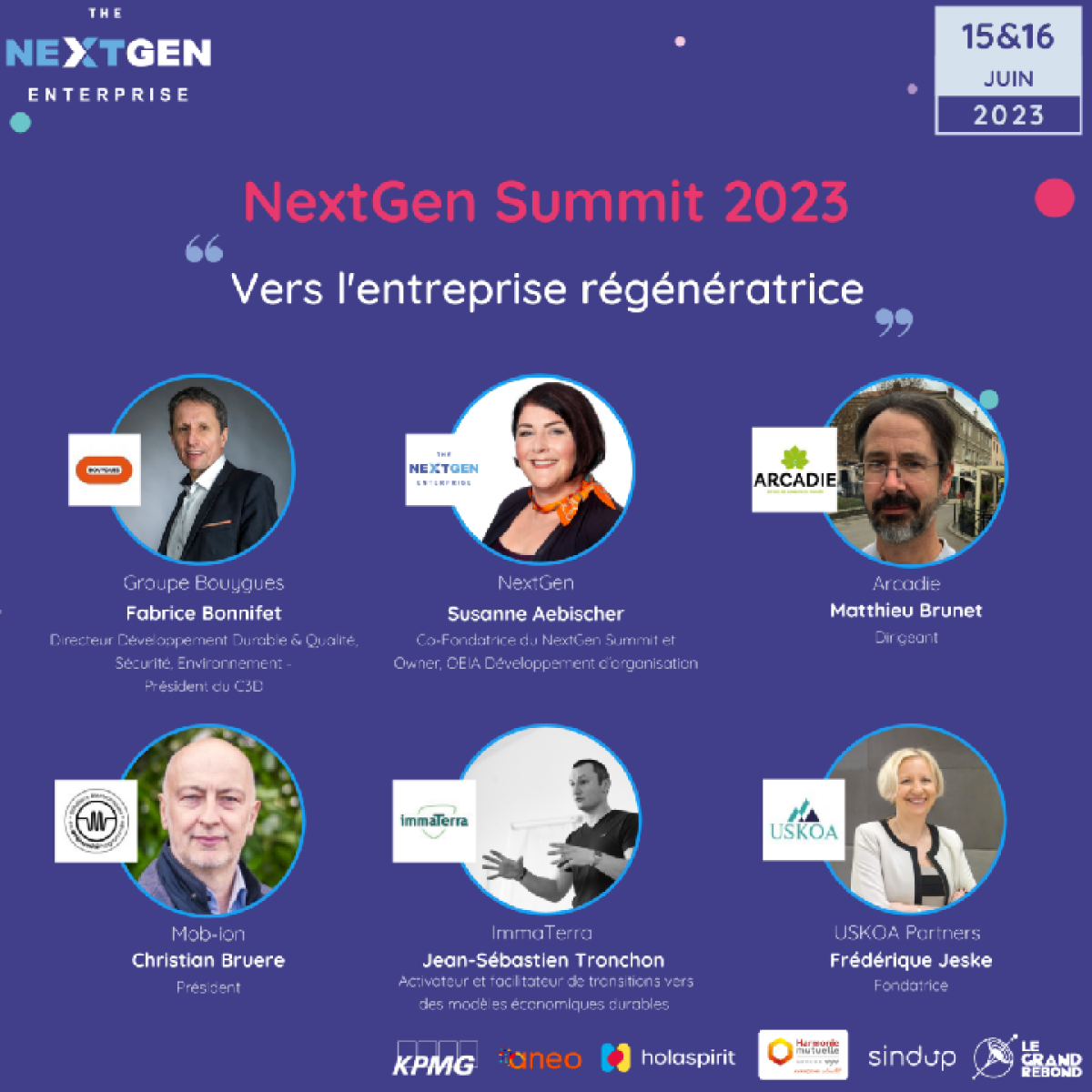 NextGen Summit 2023 Vers l'Entreprise Régénératrice